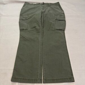 Old Navy Men 36x30 Straight Cargo Built Flex Pant Olive Minimal Earthtone Skate-